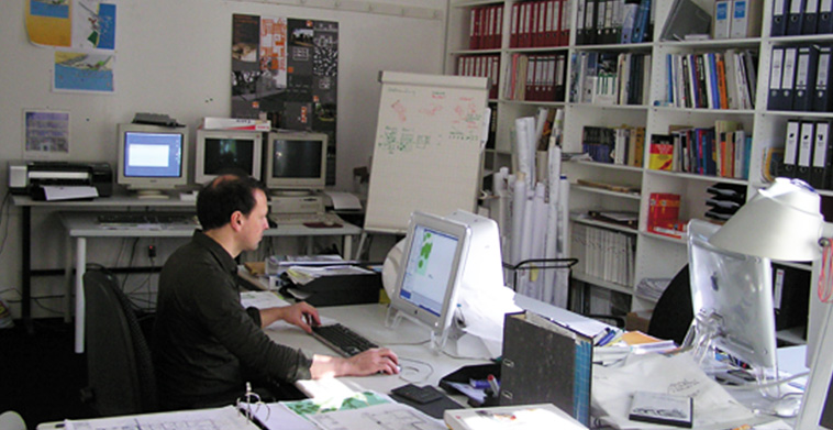 Johannes Stockinger im Büro